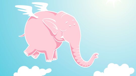 Kender du den om den lyserøde elefant?
